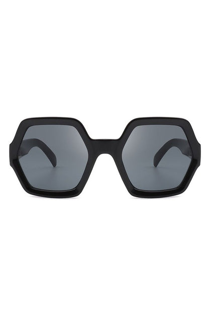 Square Oversize Geometric Hexagonal Sunglasses