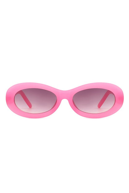 Oval Retro Narrow Small 90s Round Sunglasses