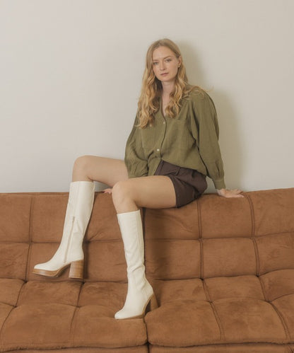 Oasis Society Juniper - Platform Knee-High Boots GOTIQUE Collections