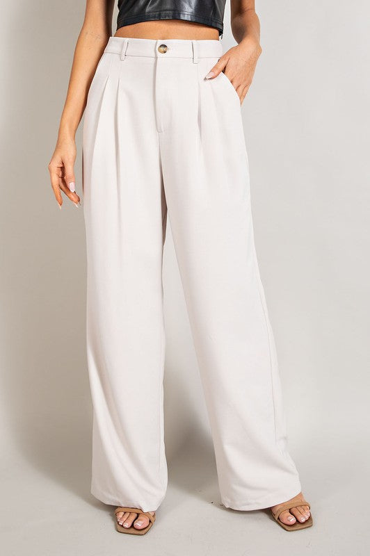 Flowy Straight Leg Pants GOTIQUE Collections