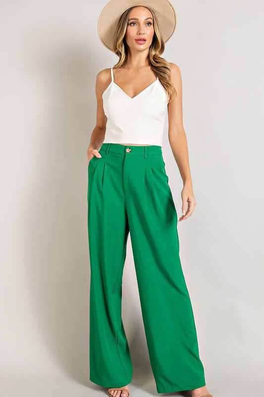 Flowy Straight Leg Pants GOTIQUE Collections