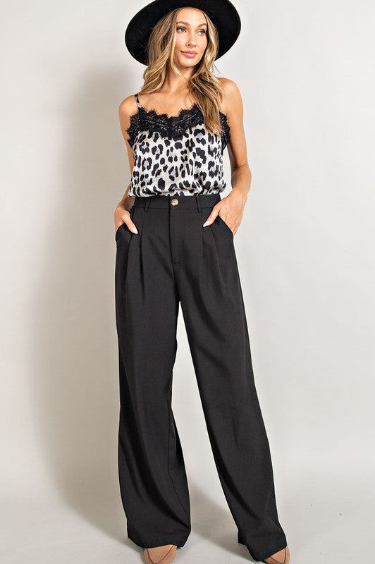 Flowy Straight Leg Pants GOTIQUE Collections