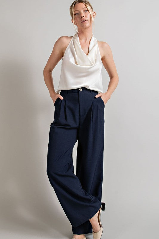 Flowy Straight Leg Pants GOTIQUE Collections