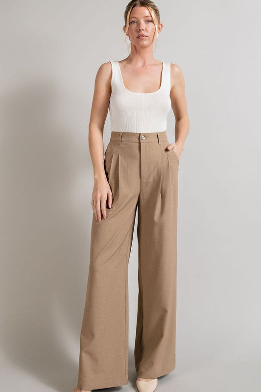 Flowy Straight Leg Pants GOTIQUE Collections