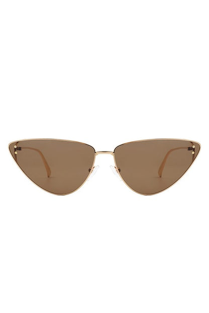 Retro Tinted Flat Lens Fashion Cat Eye Sunglasses