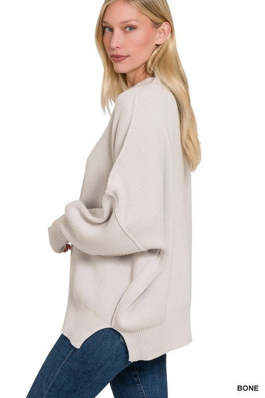 Side Slit Oversized Sweater GOTIQUE Collections