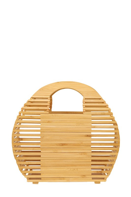 Bamboo Ark Hand Round Shape Bag