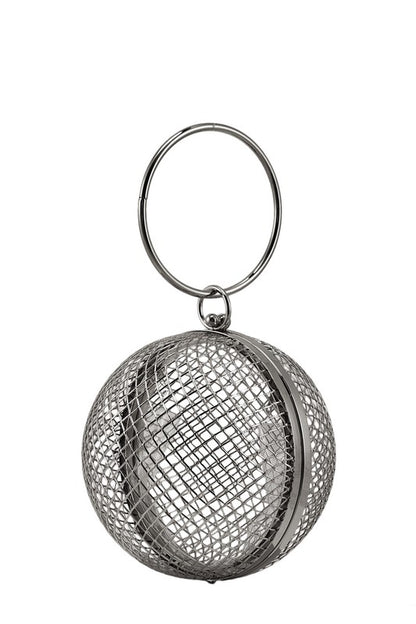 Metal Cage Ball Shape Clutch