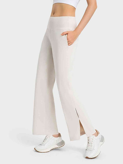 Slit Flared Sport Pants GOTIQUE Collections