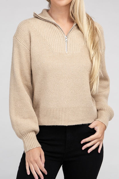 Easy-Wear Half-Zip Pullover GOTIQUE Collections