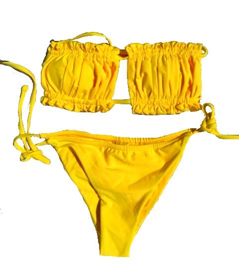 ALESSIA Yellow String Bikini Set GOTIQUE Collections