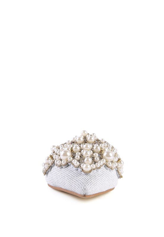 ASTRE Embellished Delicate Pearl Mules GOTIQUE Collections