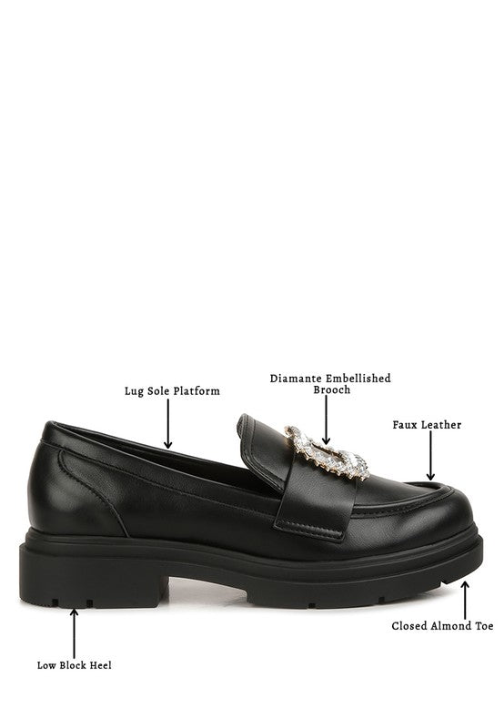 BOSSI Loafers With Buckle Embellishment GOTIQUE Collections