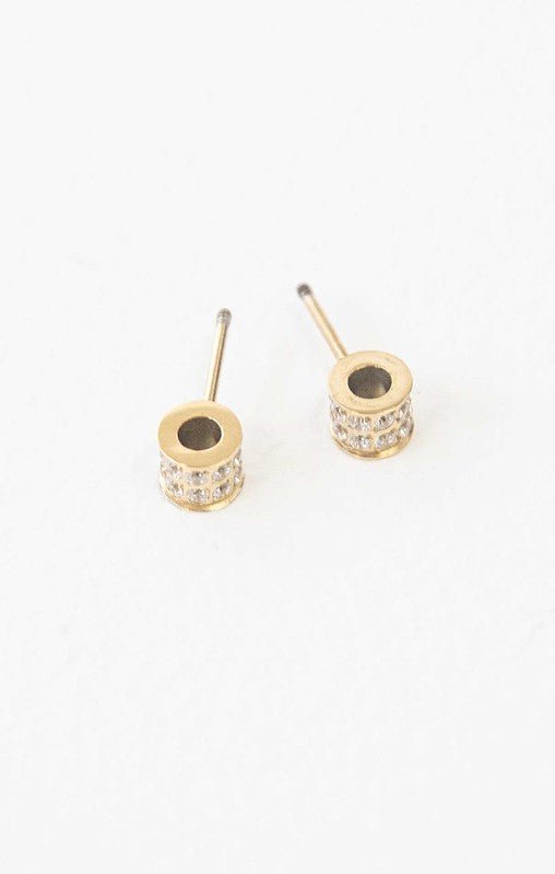 Barrel Stone Earrings GOTIQUE Collections