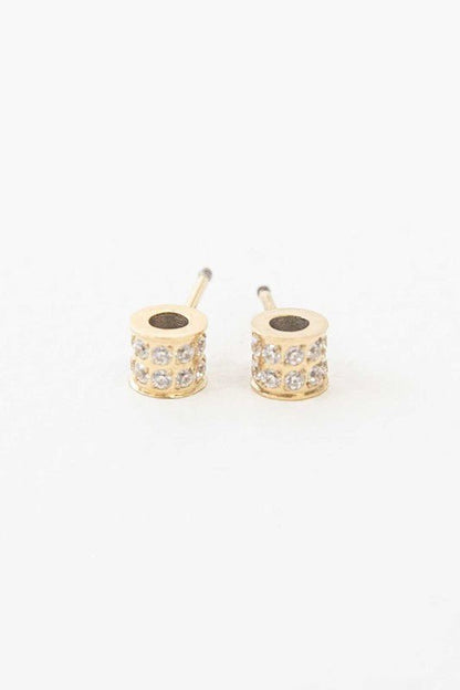 Barrel Stone Earrings GOTIQUE Collections