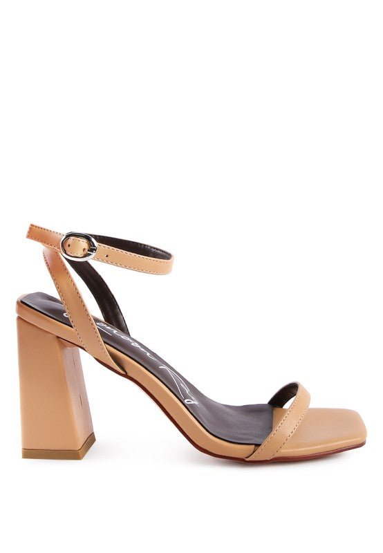 Block Heel Ankle Strap Sandals GOTIQUE Collections