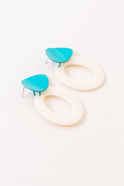 Bright Color Block Dangle Earrings GOTIQUE Collections