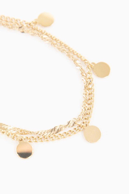 CONNECT THE DOTS 14k Gold Plated Charm Bracelet GOTIQUE Collections