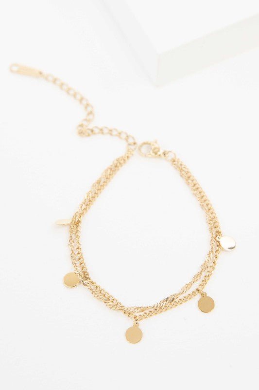 CONNECT THE DOTS 14k Gold Plated Charm Bracelet GOTIQUE Collections