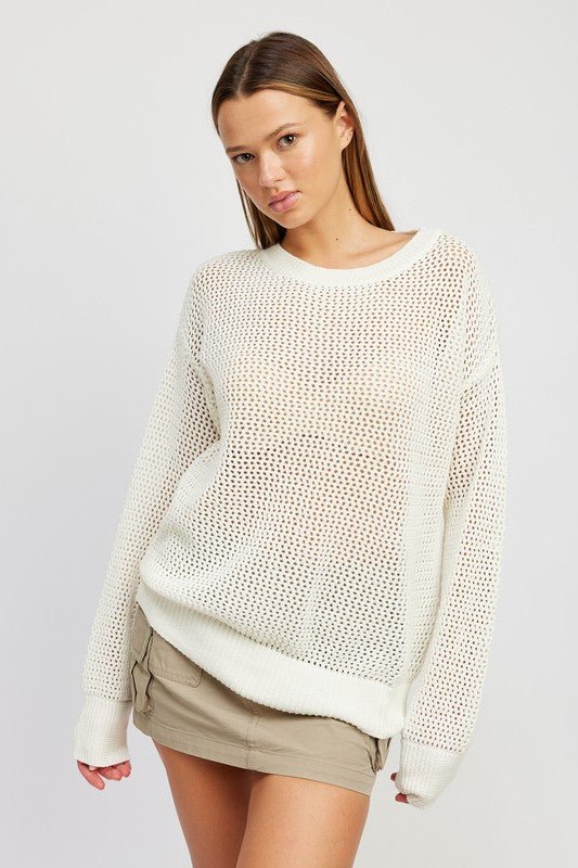 Crochet Knitted Long Sleeve Top GOTIQUE Collections