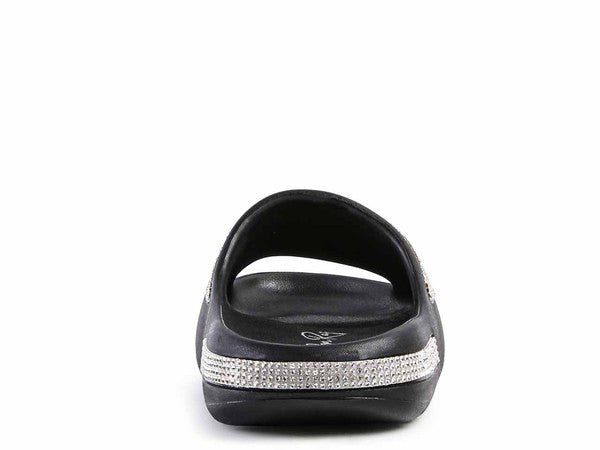 DUMBA Diamante Pool Sliders GOTIQUE Collections