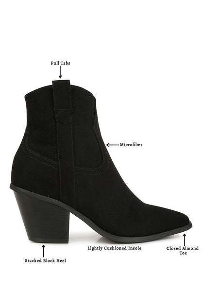 ELETTRA Ankle Length Cowboy Boots GOTIQUE Collections