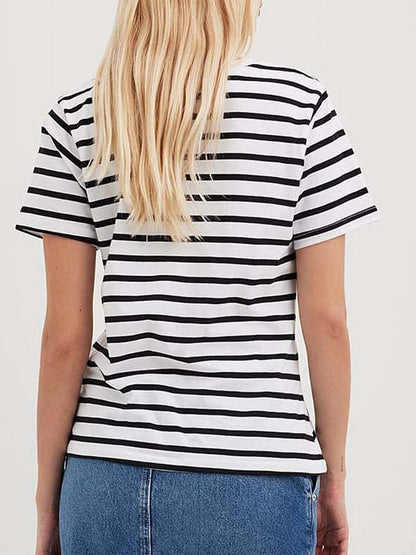 Essential Striped Short Sleeve Tee GOTIQUE Collections