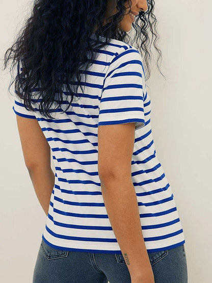 Essential Striped Short Sleeve Tee GOTIQUE Collections