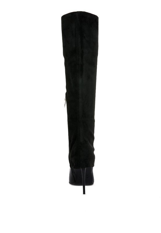 FIFIDO High Heeled Fold-Over Knee Boots GOTIQUE Collections