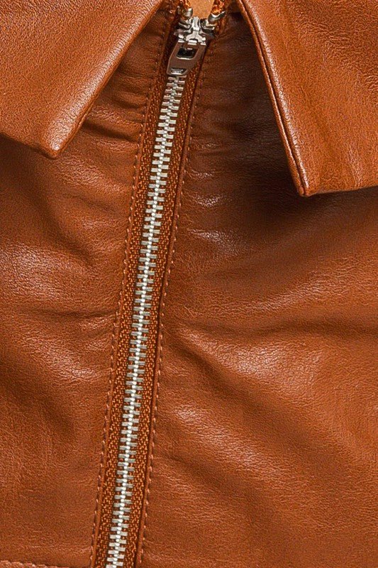 Faux Leather Corset Tube Top GOTIQUE Collections