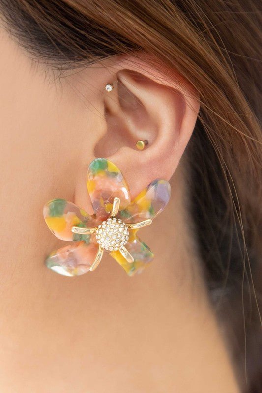 Flower Power Post Earrings GOTIQUE Collections