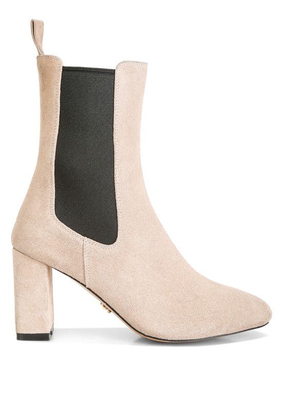 GAVEN Suede High Ankle Chelsea Boots GOTIQUE Collections