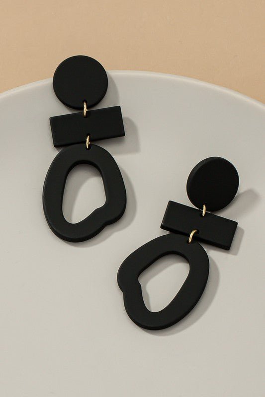 Geo Shape Link Drop Earrings GOTIQUE Collections