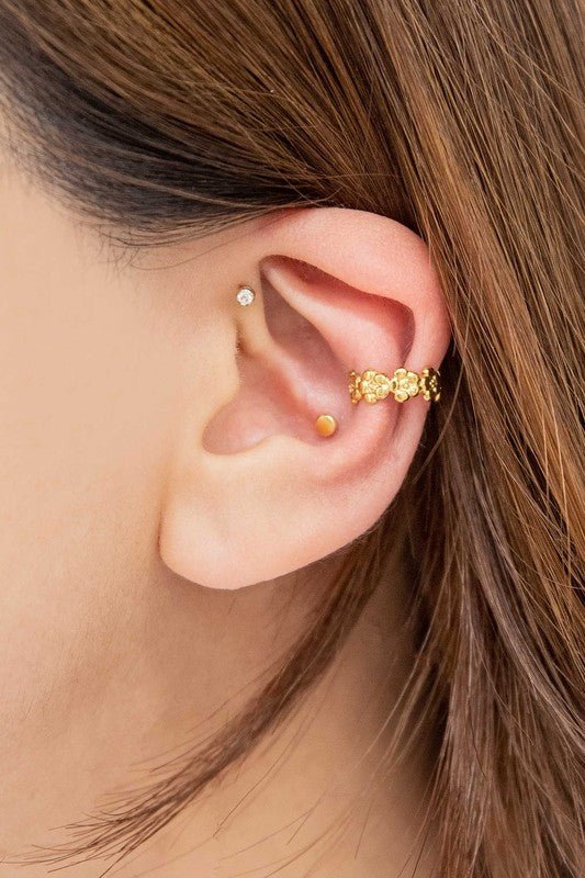 Golden Blossom Ear Cuffs GOTIQUE Collections
