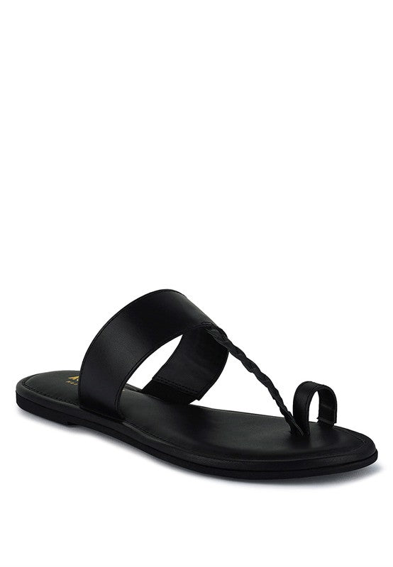 HARRIS Toe Ring Braided Slip Ons GOTIQUE Collections