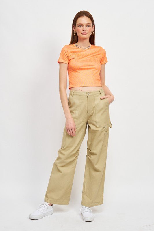 High Rise Fit Cargo Pants GOTIQUE Collections