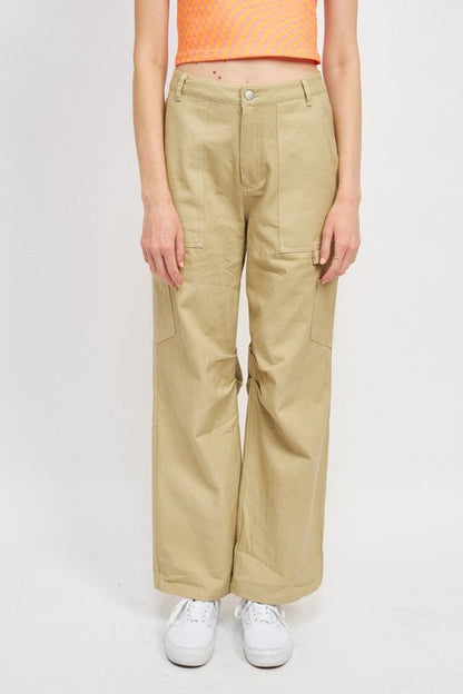 High Rise Fit Cargo Pants GOTIQUE Collections