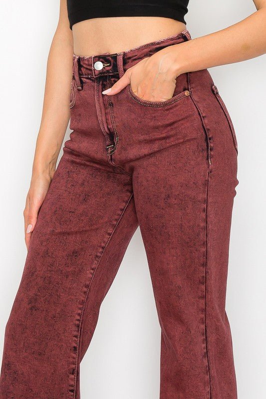 High Rise Flared Leg Jeans GOTIQUE Collections