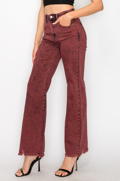High Rise Flared Leg Jeans GOTIQUE Collections