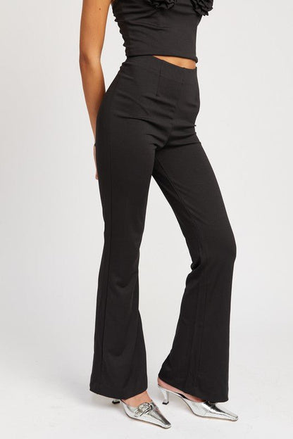 High Waist Flared Dress Pants GOTIQUE Collections