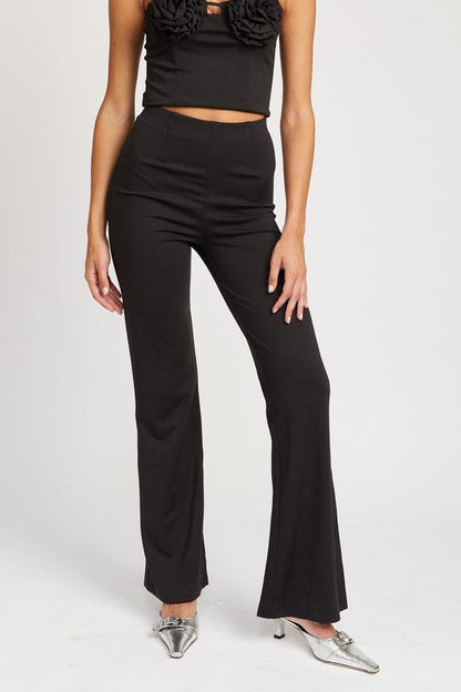 High Waist Flared Dress Pants GOTIQUE Collections