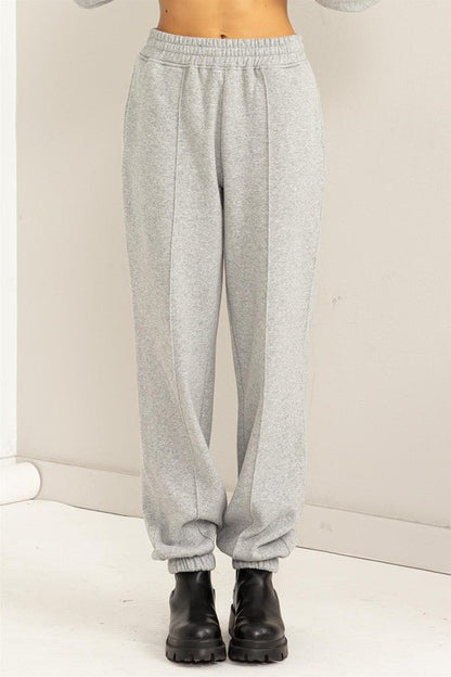 High-Waisted Pintuck Sweatpants GOTIQUE Collections