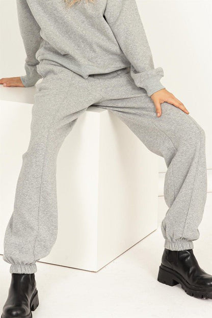 High-Waisted Pintuck Sweatpants GOTIQUE Collections