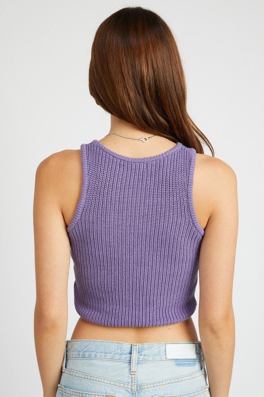 Knit Racer Back Tank Top GOTIQUE Collections