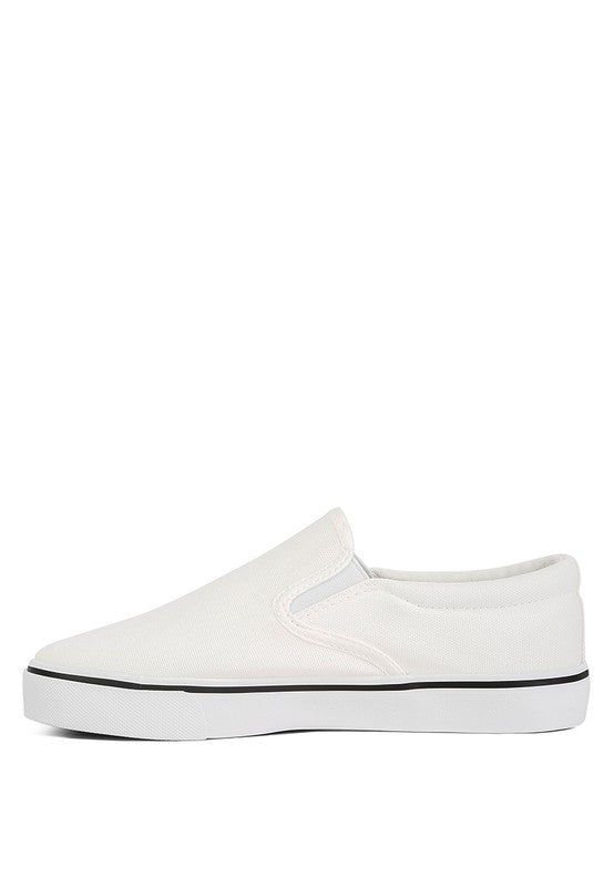 LASZLO Canvas Slip On Sneakers GOTIQUE Collections