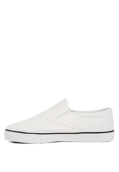 LASZLO Canvas Slip On Sneakers GOTIQUE Collections