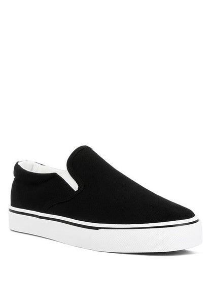 LASZLO Canvas Slip On Sneakers GOTIQUE Collections