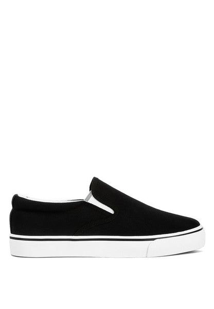 LASZLO Canvas Slip On Sneakers GOTIQUE Collections