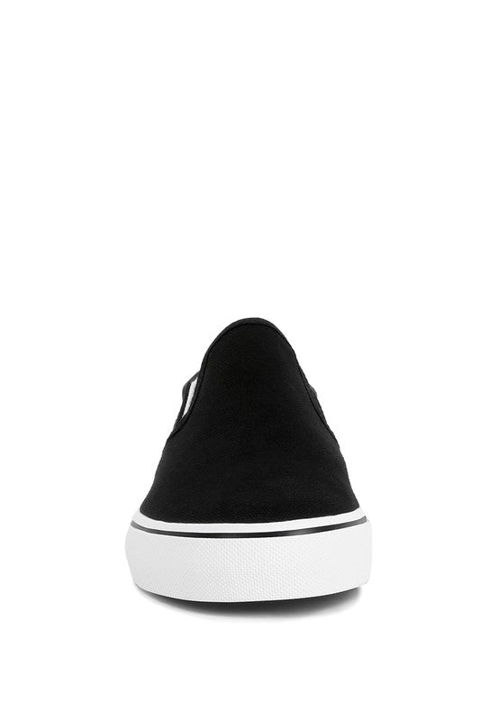 LASZLO Canvas Slip On Sneakers GOTIQUE Collections