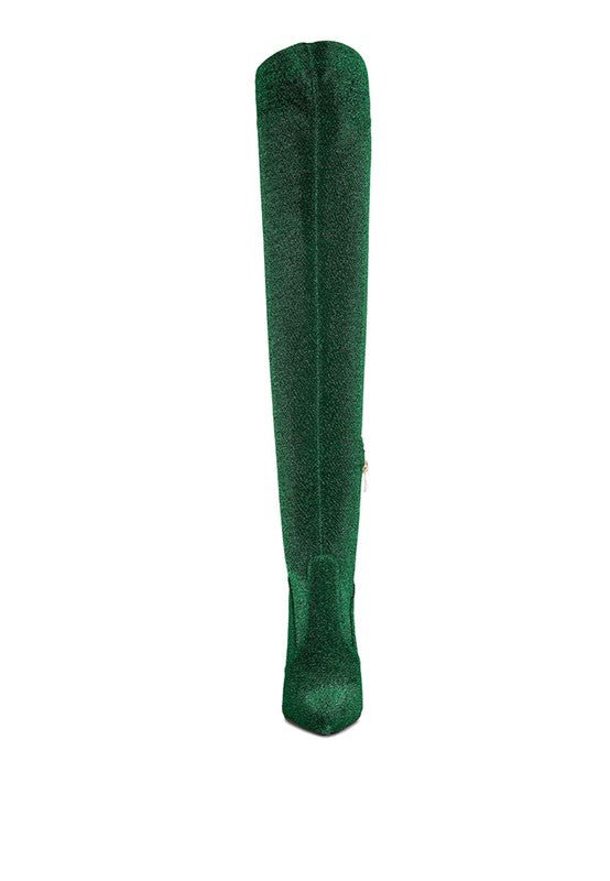 LILLY High Heel Knitted Long Boots GOTIQUE Collections